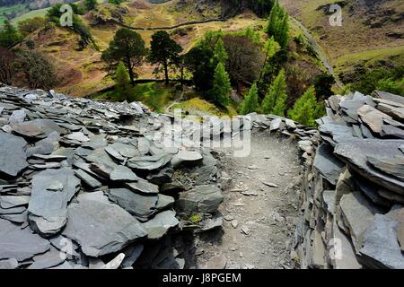 Scafell Fells von Schloss Fels Stockfoto