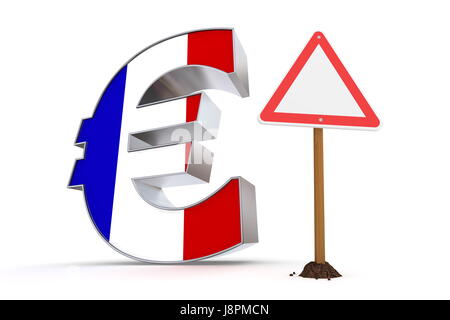 Zeichen, Signal, Währung, Verkehr, Transport, Euro, Frankreich, Flagge, Französisch, Stockfoto