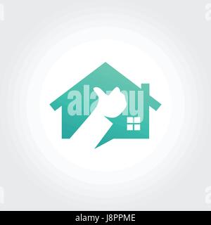 Beste Immobilien Symbol Design, Thumb up Konzept Stock Vektor