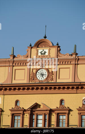 Moskau: Details der Lubjanka, Gebäude, populären Name für den Hauptsitz des Kgb und angeschlossene Gefängnis Lubjanka-Platz Stockfoto