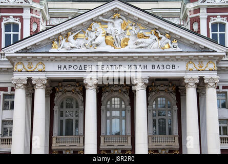 Ivan Vazov National Theatre in Sofia in Bulgarien Stockfoto