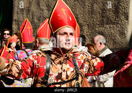 Die Endiablada ist die Bezeichnung für eine festliche uralten Tradition in Almonacid del Marquesado Provinz Cuenca, gefeiert am Tage 1, 2 und 3 Regelenergie Stockfoto