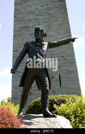 Brigadere General John Stark des Kampfes um Bennington (8/1777) Stockfoto