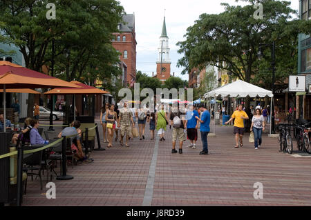 Church Street Marketplace - Burlington, VT Stockfoto