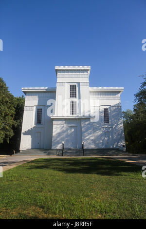 1844 wurde die erste Presbyterianische Kirche Sag Harbor, auch bekannt als der alte Walfänger Kirche erbaut. Sag Harbor, Long Island, New York, United State Stockfoto