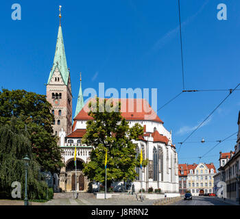 Die Kathedrale (Dom) in Augsburg, Bayern, Deutschland Stockfoto