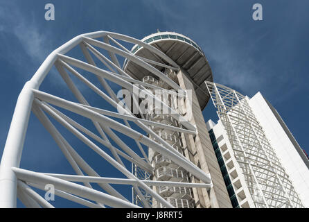 Vasco da Gama Tower, Parque Das Nacoes, Lissabon, Portugal Stockfoto