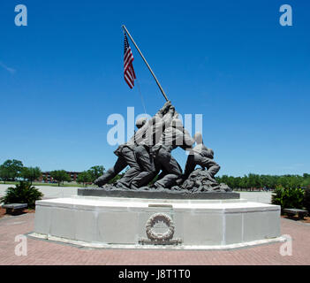 Iwo Jima Memorial Replica im Marine Corps Recruit Depot Parris Island Stockfoto