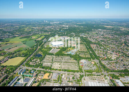 VELTINS-Arena, Schalke-Stadion, erste Bundesliga, Bundesliga-Stadion, Bundesliga, Schalkerfeld, Gelsenkirchen, Ruhrgebiet, Nordrhein-Westfalen, Stockfoto