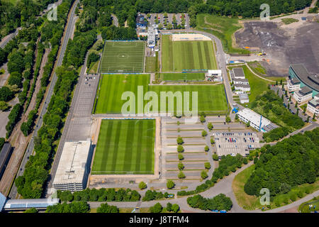 Trainingspots der S04 Schalke, Schalkerfeld, Gelsenkirchen, Ruhr Area, North Rhine-Westphalia, Germany, Trainingsplätze des S04 Schalke Schalker Fe Stockfoto