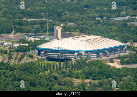 VELTINS-Arena, Schalke-Stadion, erste Bundesliga, Bundesliga-Stadion, Bundesliga, Schalkerfeld, Gelsenkirchen, Ruhrgebiet, Nordrhein-Westfalen, Stockfoto