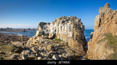 Gouffre de Plougrescant Stockfoto