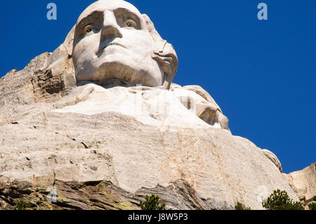 Das Mount Rushmore National Memorial, Black Hills, Keystone, South Dakota, USA Stockfoto