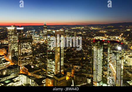 Bank, Kreditinstitut, Sonnenuntergang, Deutschland, Bundesrepublik Deutschland, Stil Stockfoto