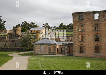 Tourismus, Australien, Port, Gefängnis, Sträfling, blau, Reisen, Architektur, Stockfoto