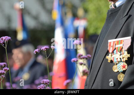 "Harkis Day" Feier in La Gijon, in der Nähe von Lyon (Südost-Frankreich) Stockfoto