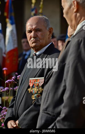 "Harkis Day" Feier in La Gijon, in der Nähe von Lyon (Südost-Frankreich) Stockfoto