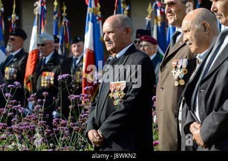 "Harkis Day" Feier in La Gijon, in der Nähe von Lyon (Südost-Frankreich) Stockfoto