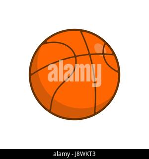 Basketball Ball isoliert. Kugeln für Spiele auf weißem Hintergrund Sport Zubehör Stock Vektor