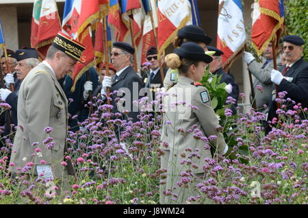 "Harkis Day" Feier in La Gijon, in der Nähe von Lyon (Südost-Frankreich) Stockfoto