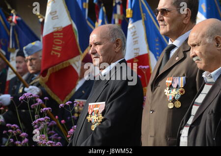 "Harkis Day" Feier in La Gijon, in der Nähe von Lyon (Südost-Frankreich) Stockfoto