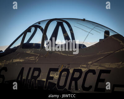 Stilisierte Detail eine Luftwaffe Jet-Cockpits Stockfoto