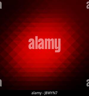 Rot braun schwarz abstrakten geometrischen Hintergrund mit Reihen von Dreiecken, quadratisch Stock Vektor