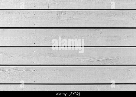 Natürliche weiße Holzwand Bretter mit Nägeln, Hintergrundtextur Foto gemacht Stockfoto