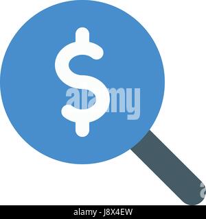 Suche Geld Stock Vektor