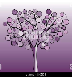 Bunte abstrakte Hintergrund Baum. Stock Vektor
