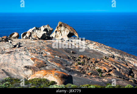 Remarkable Rocks, Flinders Chase Nationalpark, Kangaroo Island, South Australia. Stockfoto