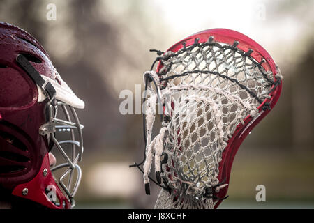 Lacrosse Sport-Themen-Bild Stockfoto