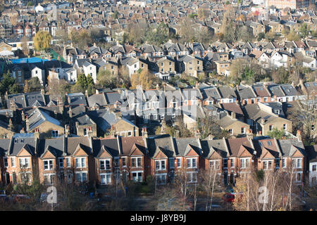 Gesamtansicht der Wohnungsbestand in Süd-London Stockfoto