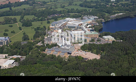 Luftaufnahme von Alderley Park in Cheshire, Großbritannien Stockfoto