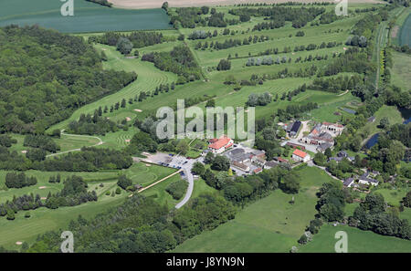 Luftaufnahme des Scarthingwell Gold-Kurs in der Nähe von Tadcaster, Yorkshire, Großbritannien Stockfoto