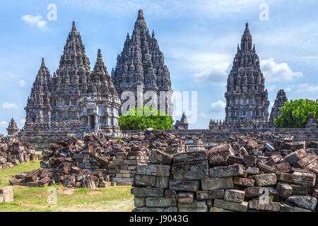 Prambanan, Hindu-Tempel, Yogyakarta, Java, Indonesien, Asien Stockfoto