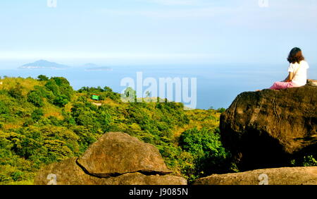 Blick von der Halbinsel Son Tra Da Nang, Vietnam Stockfoto