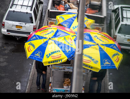 Straßenhändler in New York City Stockfoto