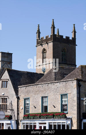 Kirche in der Wold Gloucestershire England. Stockfoto