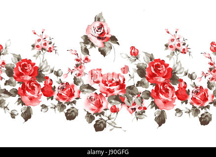 Florale Musterdesign - nahtlose Stockfoto