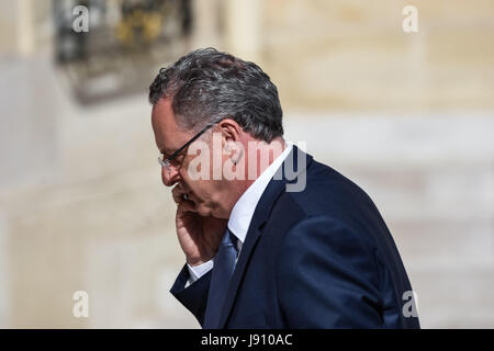 Paris, Frankreich. 31. Mai 2017. Julien Mattia / Le Pictorium - französische Ministerrat - 31/05/2017 - Frankreich / Ile-de-France (Region) / Paris - Richard Ferrand am Ausgang des französischen Ministerrat Mittwoch 31 2017 Credit: LE PICTORIUM/Alamy Live News Stockfoto