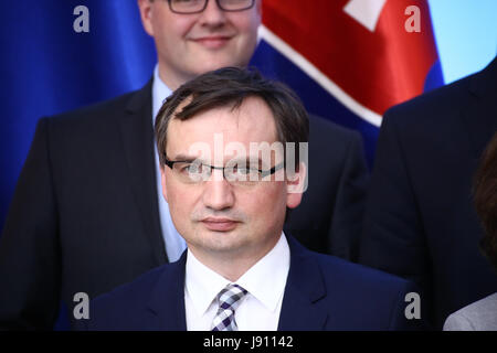 Polen, Warschau, 31. Mai 2017: Ministerpräsident Beata Szydlo und Ministerpräsident Robert Fico veranstaltete Konferenz auf polnisch-slowakischen Regierungskonsultationen. © Jake Ratz/Alamy Live-Nachrichten Stockfoto