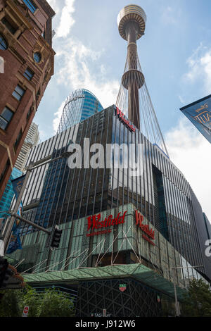 Westfield Shopping Center in der Pitt Street, Sydney, Australien. Stockfoto