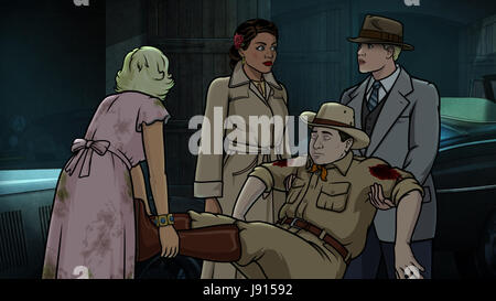 Archer Lana Kane Stimme Von Aisha Tyler Sterling Archer Stimme Von H Jon Benjamin In Archer 1999 Bort Der Garj Staffel 10 Episode 1 Mai 29 2019 Geluftet C Fxx Courtesy Everett Collection Stockfotografie Alamy