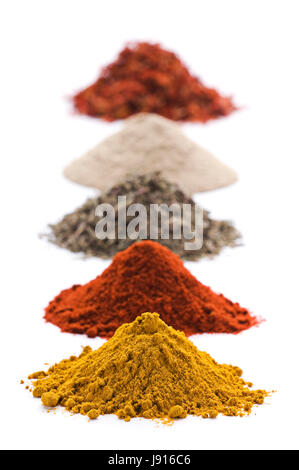 Pfeffer, Paprika, Paprika, Pulver, Zutaten, Gewürzen, Curry, Chili, Chili, Stockfoto