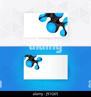 Abstrakte leere Karte Namensvorlage für Geschäft Kunstwerk. EPS 10 Stock Vektor