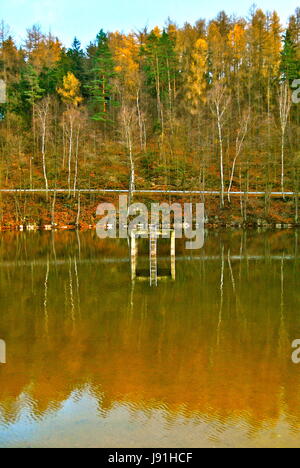 Stary Harcov See, Liberec, Tschechische Republik Stockfoto