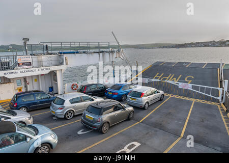 Tamar Fähre zwischen Plymouth und herzlich. Stockfoto