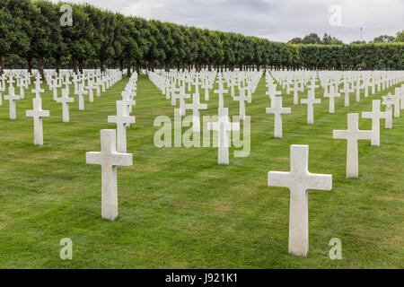 VERDUN, Frankreich - 19. August 2016: Amerikanische Friedhof in der Nähe von Romagne-Sous-Faucon für ersten Weltkrieg bei der Schlacht um Verdun Gefallenen Soldaten Stockfoto