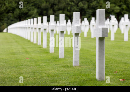 VERDUN, Frankreich - 19. August 2016: Amerikanische Friedhof in der Nähe von Romagne-Sous-Faucon für ersten Weltkrieg bei der Schlacht um Verdun Gefallenen Soldaten Stockfoto